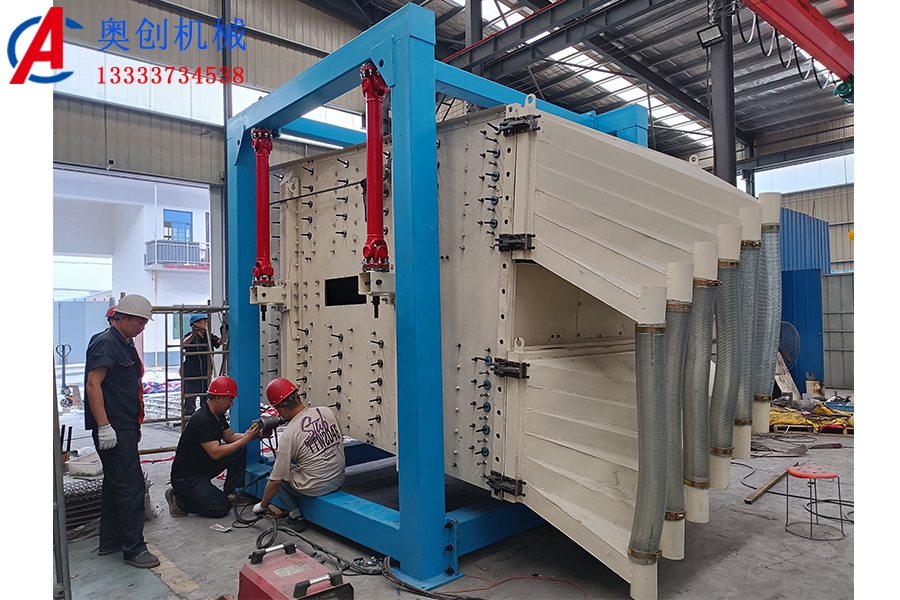 石英砂篩分設備方形搖擺篩